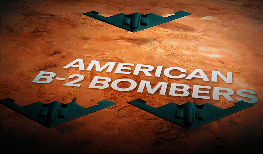 US strikes on Iran Motion Graphics Design Project
